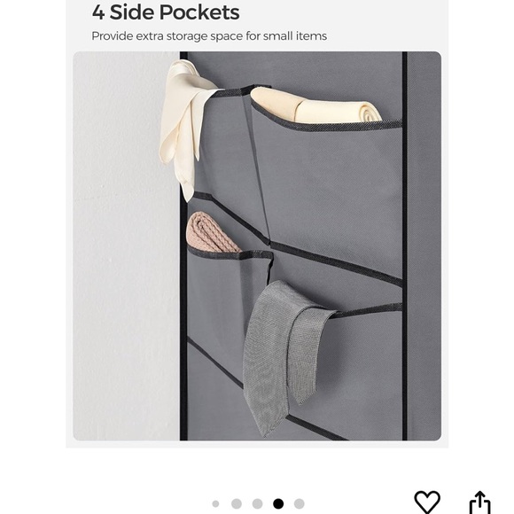 SONGMICS Portable Closet, Wardrobe Closet Organizer with Cover - Picture 5 of 9